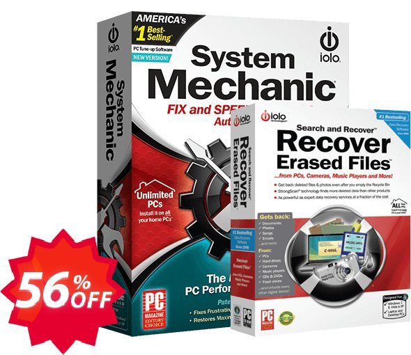 System Mechanic + Search and Recover Bundle Coupon code 56% discount 