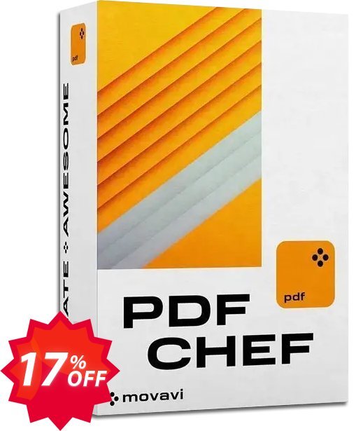 PDFChef by Movavi, Lifetime Plan for 3 PCs  Coupon code 17% discount 
