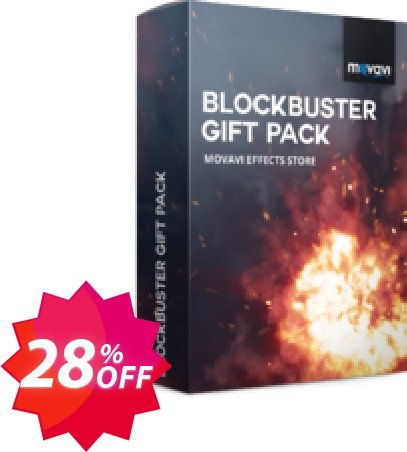 Movavi effect Blockbuster Gift Pack Coupon code 28% discount 