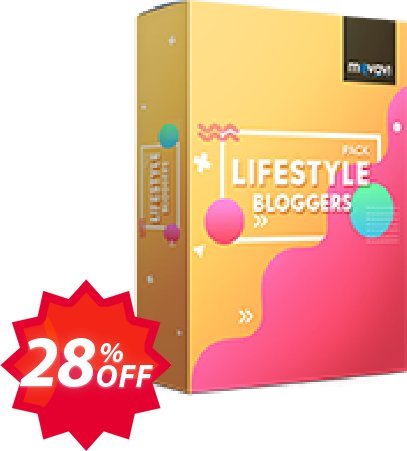 Movavi effect Lifestyle bloggers Pack Coupon code 28% discount 