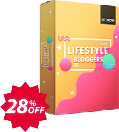 Movavi effect Lifestyle bloggers Pack Coupon code 28% discount 