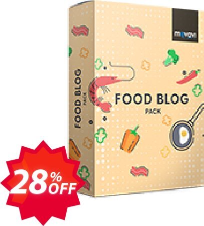 Movavi effect Food blog Pack Coupon code 28% discount 