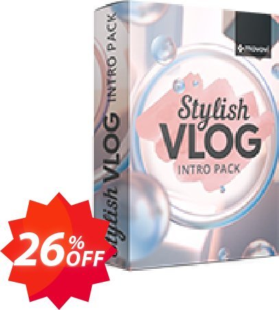 Movavi Effect Stylish Vlog Intro Pack Coupon code 26% discount 