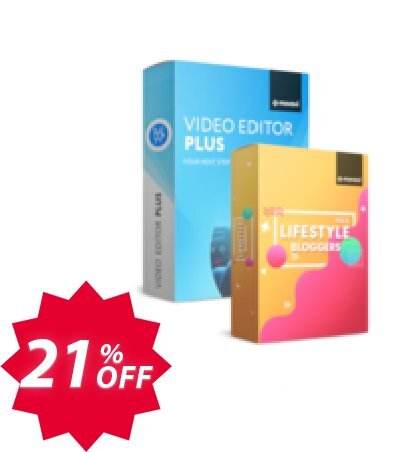 Movavi Video Editor Plus + Lifestyle Blogger Pack Coupon code 21% discount 