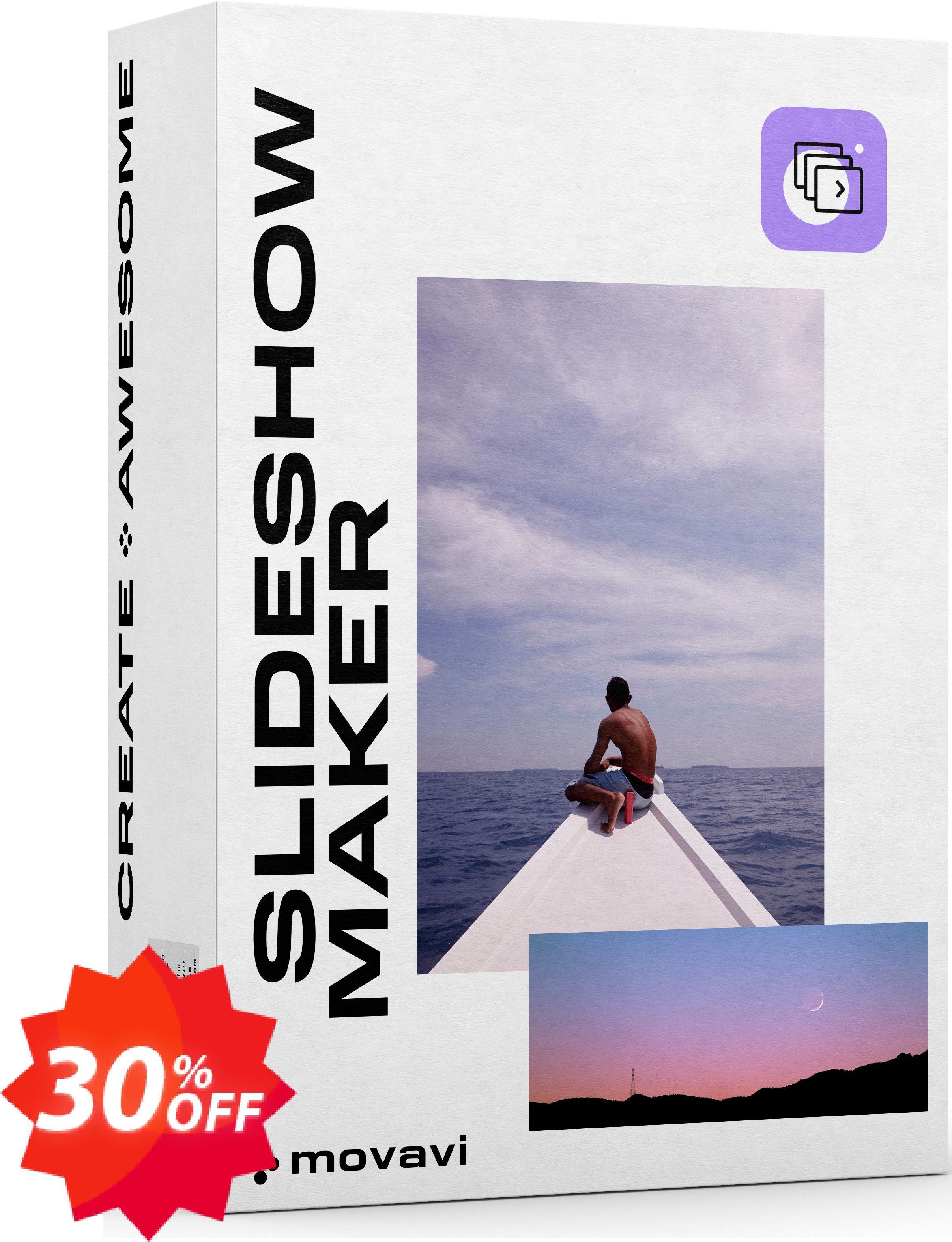 Movavi Bundle: Slideshow Maker + Valentine Pack Coupon code 30% discount 