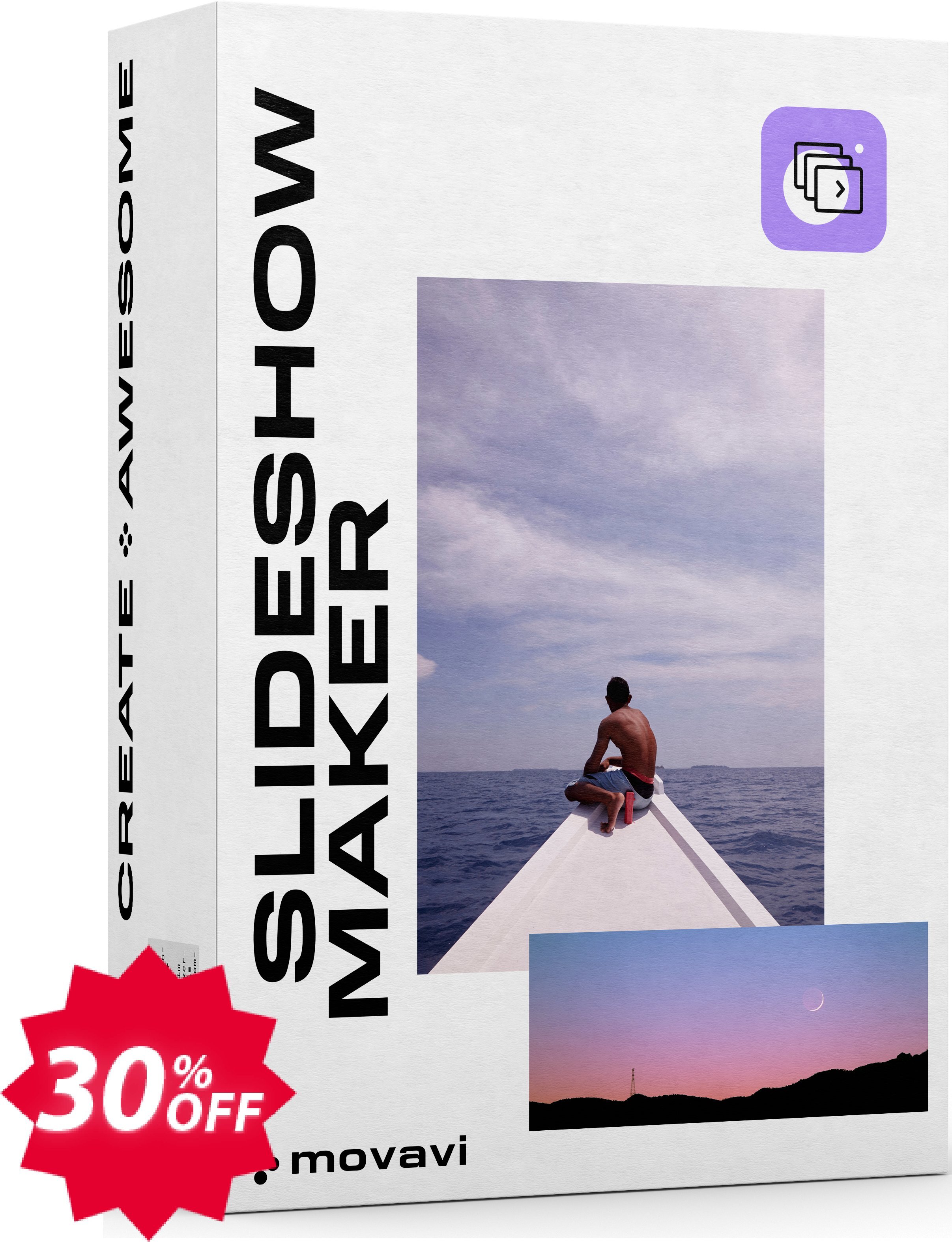 Movavi Bundle: Slideshow Maker + Valentine Pack Coupon code 30% discount 