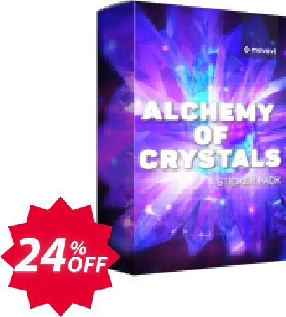 Movavi effect: Alchemy of Crystals Sticker Pack Coupon code 24% discount 