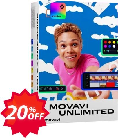 Movavi Unlimited Business 1-year Coupon code 20% discount 