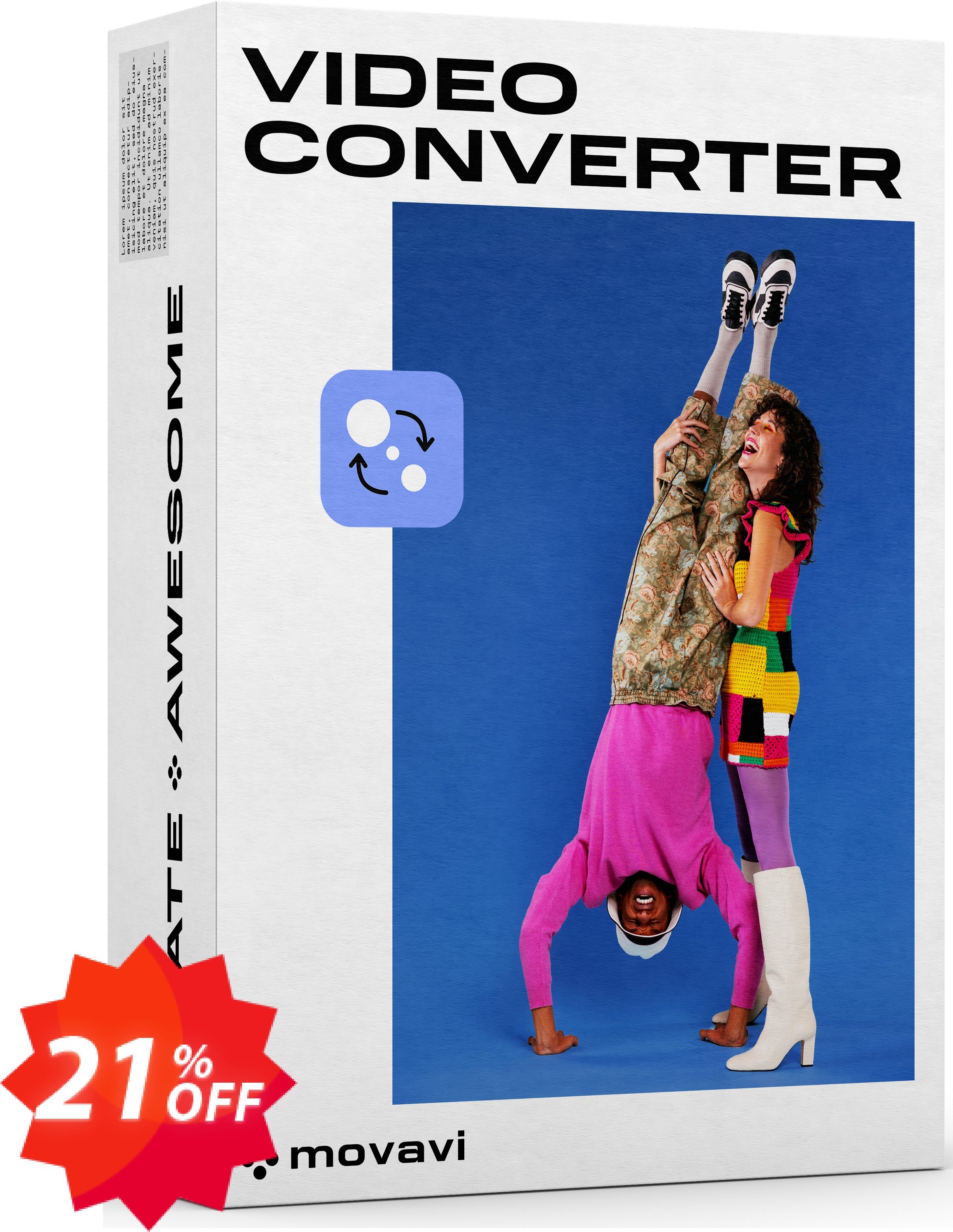 Movavi Bundle: Video Converter Premium + Screen Recorder Coupon code 21% discount 