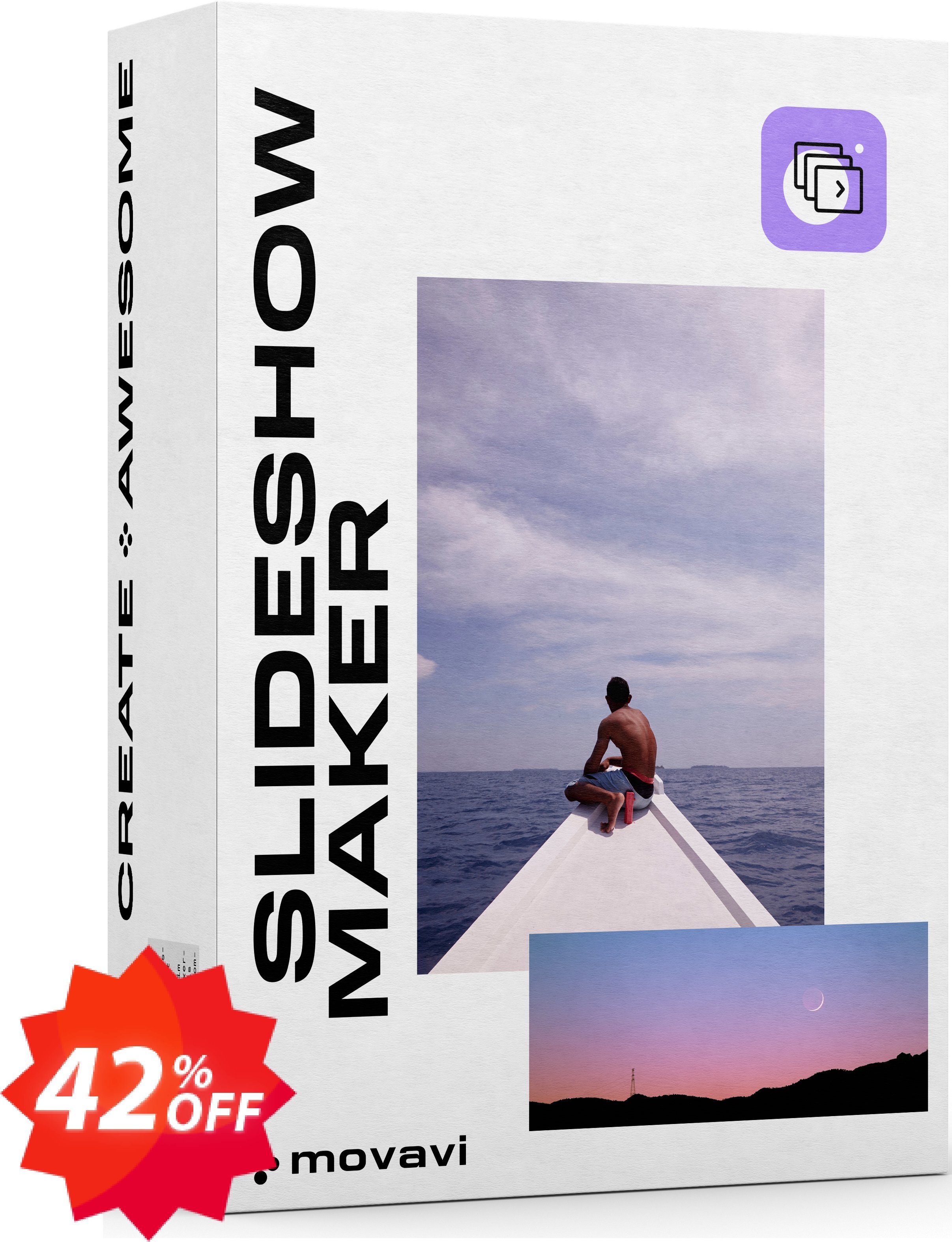 Movavi Slideshow Maker Coupon code 42% discount 