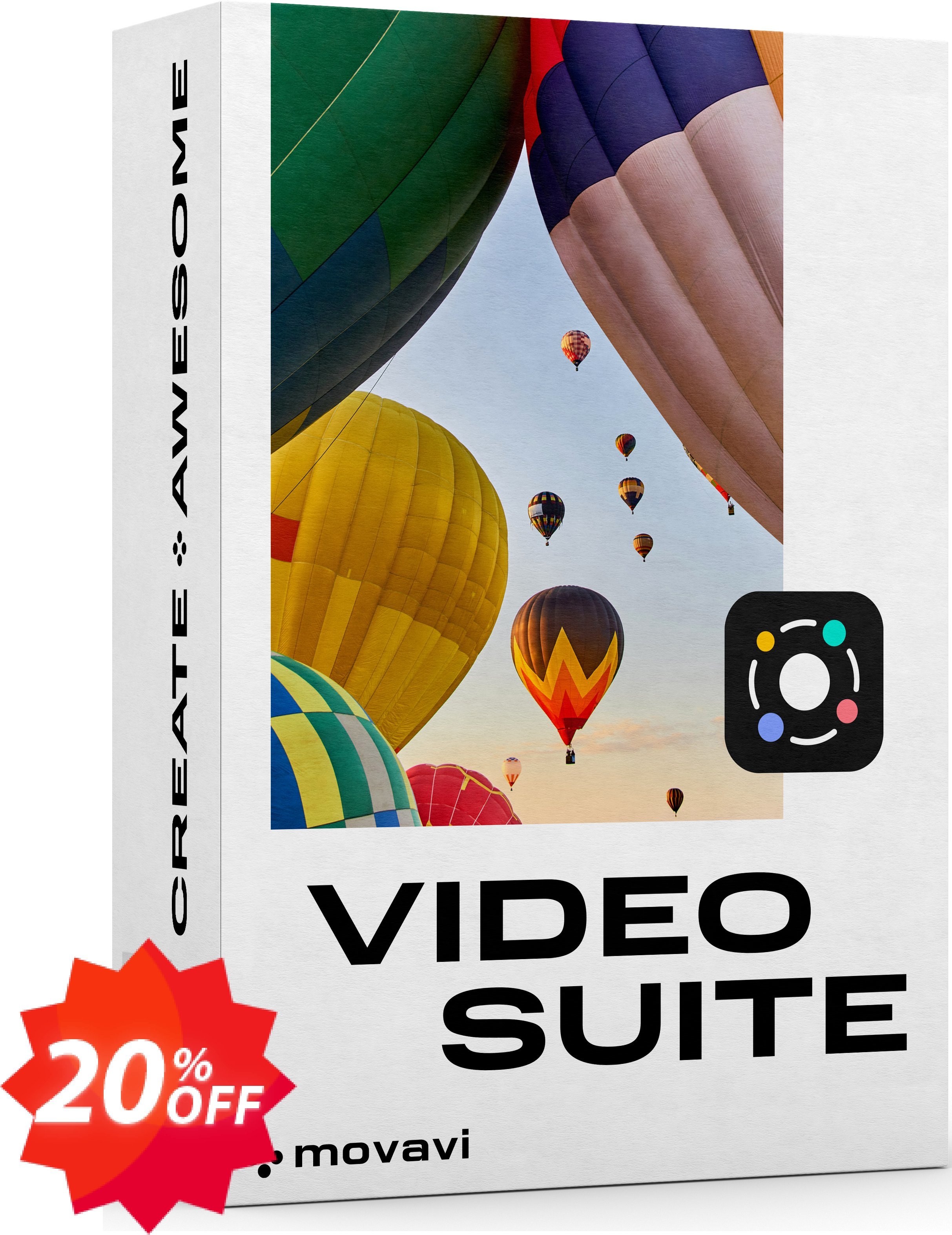 Movavi Bundle: Video Suite + Shapes and Lines Pack Coupon code 20% discount 