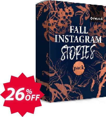 Movavi effect: Fall Instagram Stories Pack Coupon code 26% discount 