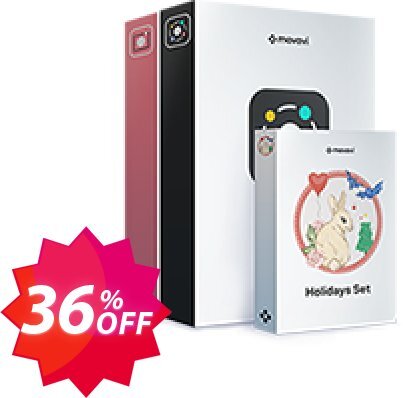 Movavi Bundle: Video Suite + Photo Editor + Holidays Set Coupon code 36% discount 