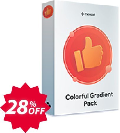 Movavi effect: Colorful Gradient Pack Coupon code 28% discount 