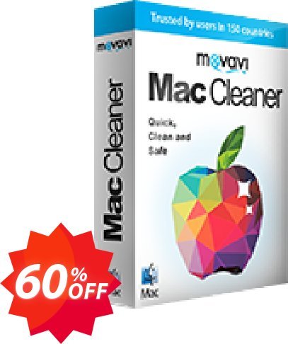 Movavi MAC Cleaner for 3 MACs Coupon code 60% discount 