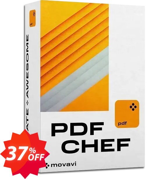 PDFChef by Movavi Lifetime Coupon code 37% discount 