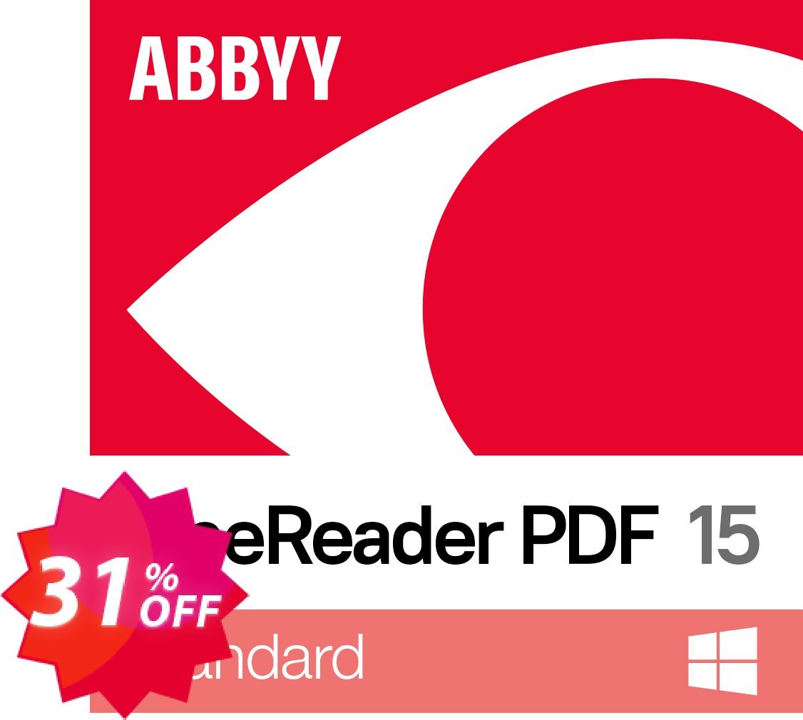 ABBYY FineReader PDF 16 Standard Monthly subscription Coupon code 31% discount 