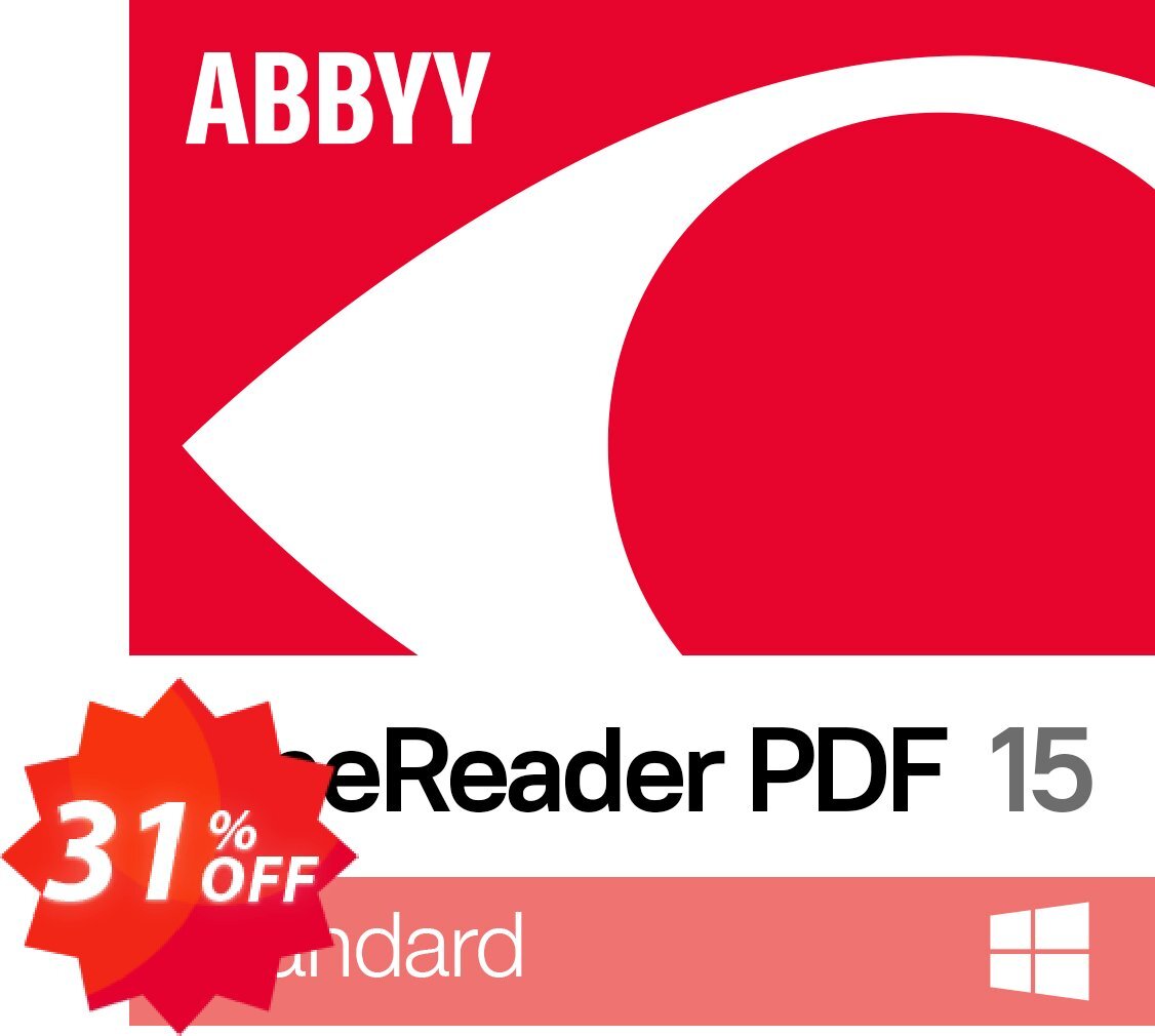 ABBYY FineReader PDF 16 Standard Monthly Coupon code 31% discount 