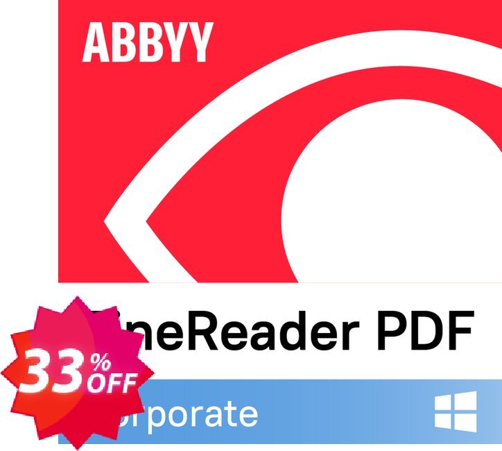 ABBYY FineReader PDF 16 Corporate Monthly subscription Coupon code 33% discount 