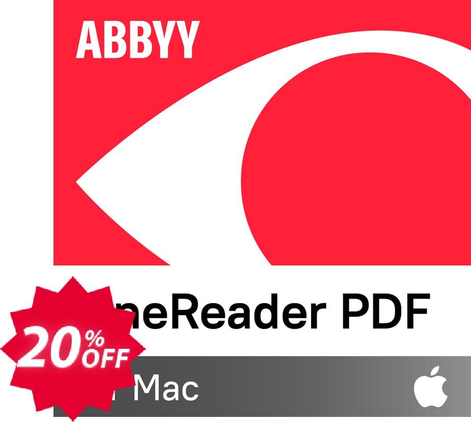 ABBYY FineReader PDF for MAC 1-year Coupon code 20% discount 