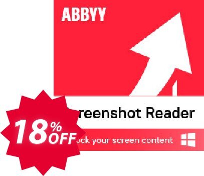 ABBYY Screenshot Reader Coupon code 18% discount 