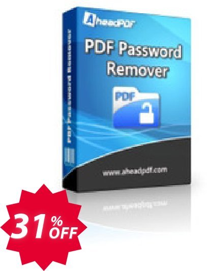 Ahead PDF Password Remover - Multi-User Plan, 5 Users  Coupon code 31% discount 