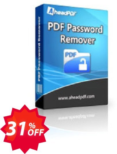 Ahead PDF Password Remover - Multi-User Plan, 5 Users  Coupon code 31% discount 