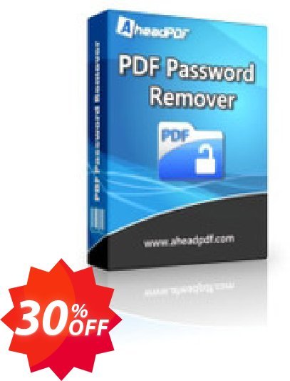 Ahead PDF Password Remover - Multi-User Plan, 10 Users  Coupon code 30% discount 