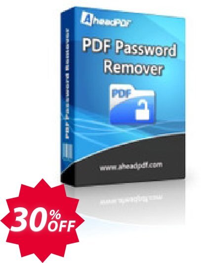 Ahead PDF Password Remover - Multi-User Plan, 10 Users  Coupon code 30% discount 