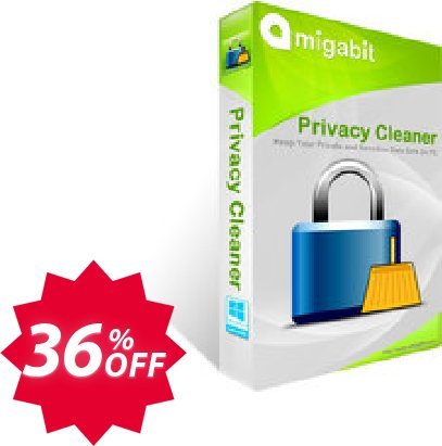 Amigabit Privacy Cleaner Coupon code 36% discount 