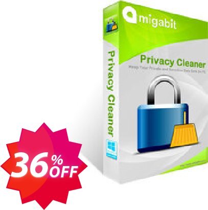 Amigabit Privacy Cleaner Coupon code 36% discount 