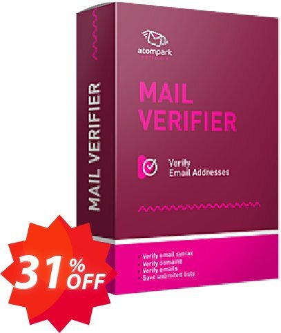 Atomic Mail Verifier Coupon code 31% discount 