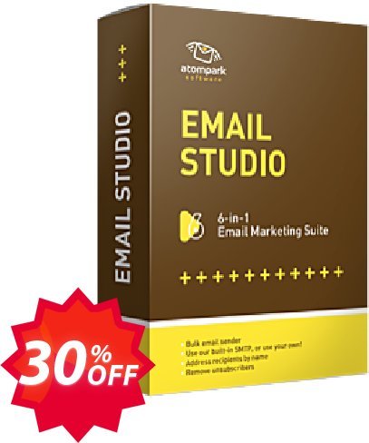 Atomic Email Studio Coupon code 30% discount 