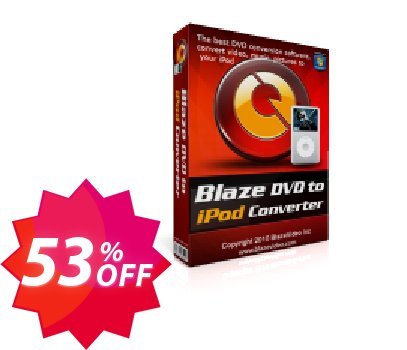 BlazeVideo DVD to iPod Converter Coupon code 53% discount 