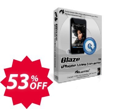 BlazeVideo iPhone Video Converter Coupon code 53% discount 