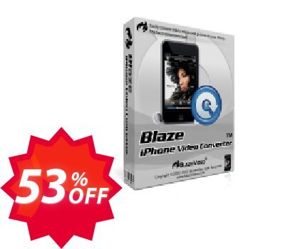 BlazeVideo iPhone Video Converter Coupon code 53% discount 