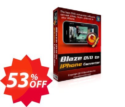 BlazeVideo DVD to iPhone Converter Coupon code 53% discount 