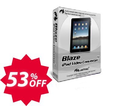 BlazeVideo iPad Video Converter Coupon code 53% discount 