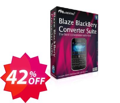 BlazeVideo BlackBerry Converter Suite Coupon code 42% discount 