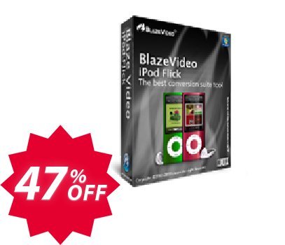 BlazeVideo iPod Flick Coupon code 47% discount 