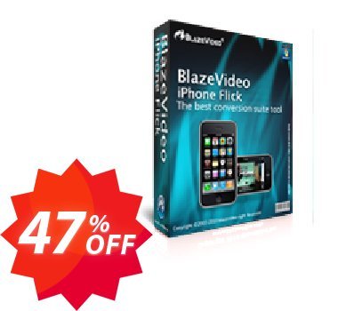 BlazeVideo iPhone Flick Coupon code 47% discount 