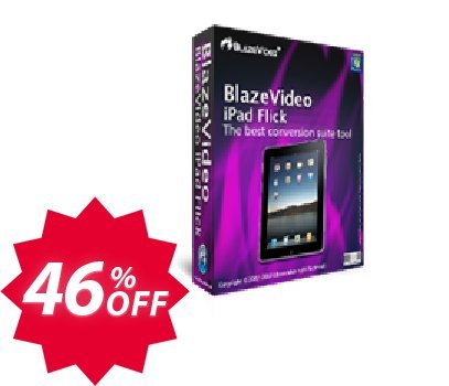 BlazeVideo iPad Flick Coupon code 46% discount 