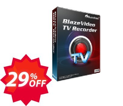 BlazeVideo TV Recorder Coupon code 29% discount 