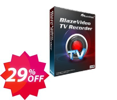 BlazeVideo TV Recorder Coupon code 29% discount 