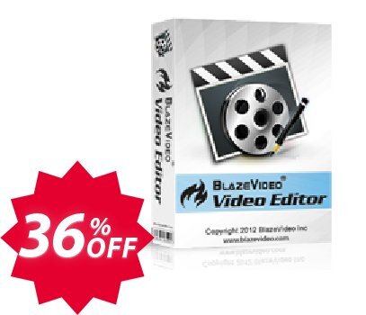 BlazeVideo Video Editor Coupon code 36% discount 