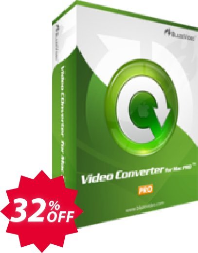 BlazeVideo MAC Video Converter Pro Coupon code 32% discount 