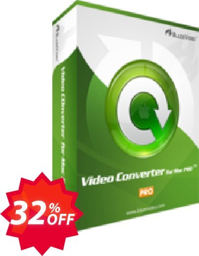 BlazeVideo MAC Video Converter Pro Coupon code 32% discount 