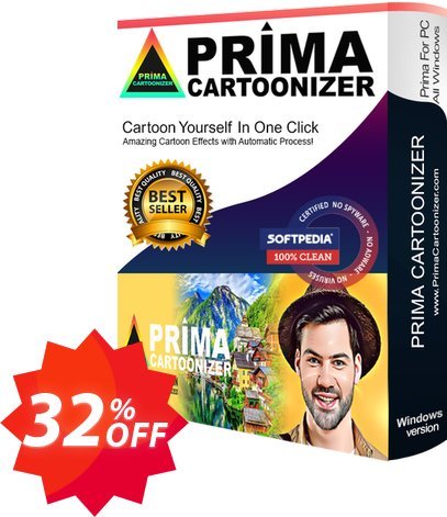 Prima Cartoonizer Coupon code 32% discount 