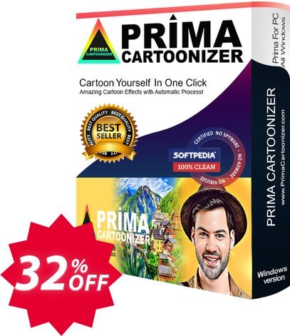 Prima Cartoonizer Coupon code 32% discount 