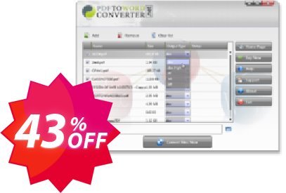 PDF to Word Converter Software Coupon code 43% discount 